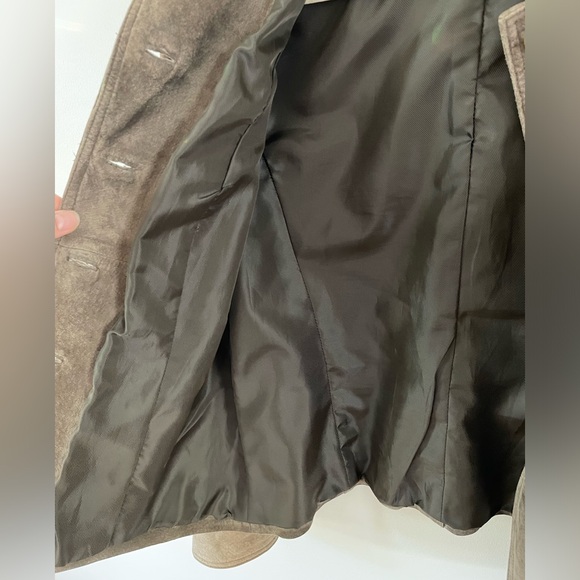 Liz Claiborne Vintage Suede coat/ blazer size M oversized small - Picture 7 of 11